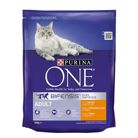 Purina One Adult Cat Chicken & Whole Grains 800g