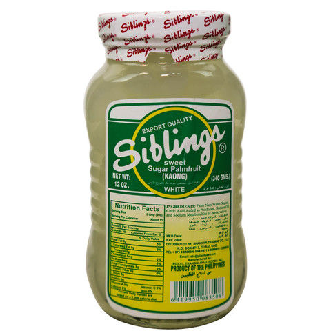 Siblings Sweet Sugar Palm Fruit White (Kaong) 340g
