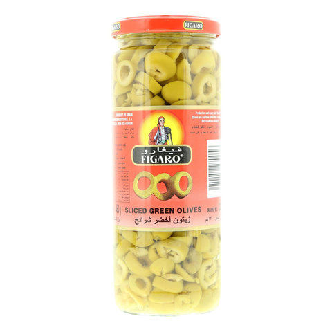 Figaro Sliced Green Olives 450g