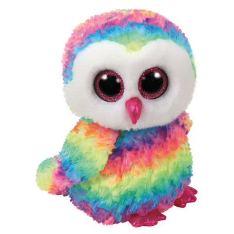 TY Beanie Boos OWEN - multicolor owl med Plush