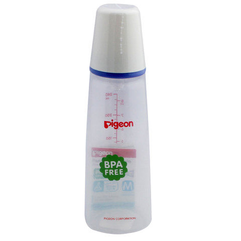 Pigeon Plastic Feeding Bottle KP-8 240ml (White Cap)