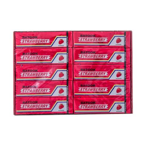Batook Strawberry Chewing Gum 12.5g 5 Sticks x20
