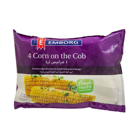 Emborg 4 Corn On The Cob 950g