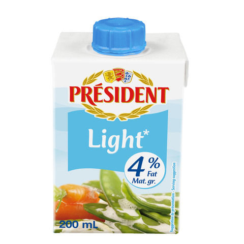 President Cooking Cream Light 4% 200ml