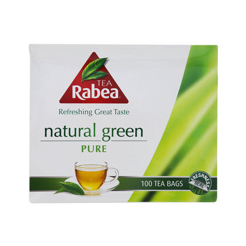 Rabea Tea Pure Natural Green Tea Bags 100's