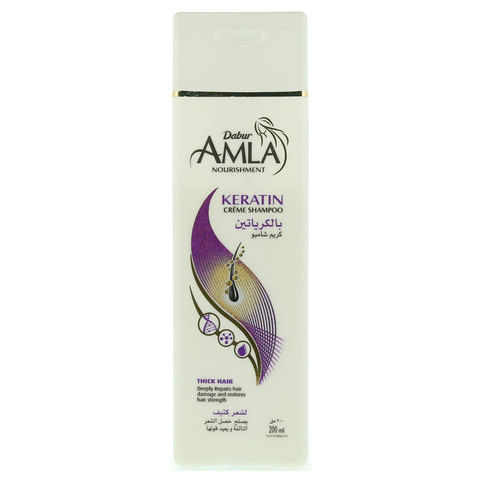 Dabur Amla Nourishment Keratin Creme Shampoo 200ml