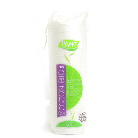 Tippy's Makeup Pad Bio Cotton 65 Pieces