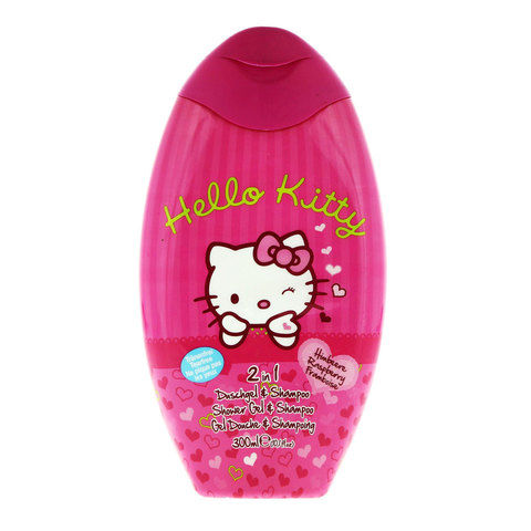 Hello Kitty Raspberry 2In1 Shower Gel & Shampoo 300ml