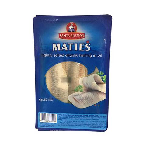 Santa Bremor Maties Lightly Salted Atlantic Herring in Oil 250g