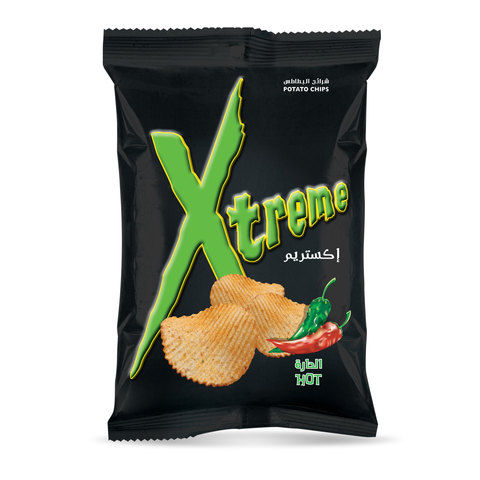 Xtreme Potato Chips Hot Flavor 185g