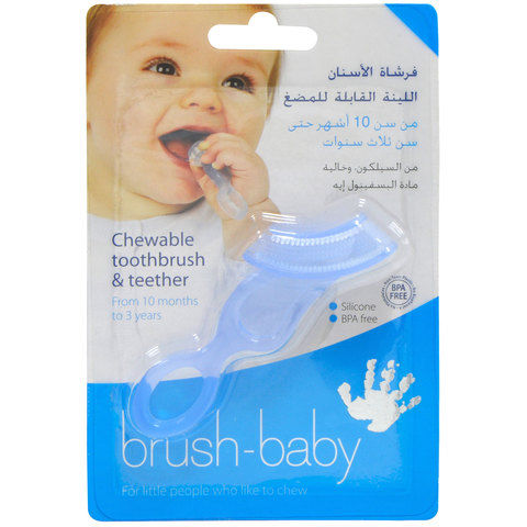 Brush-Baby’s Chewable Toothbrush and Teether Blue
