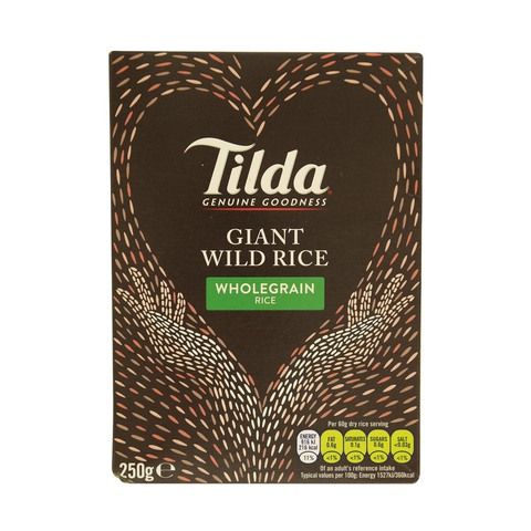 Tilda Giant Wild Rice Wholegrain Rice 250g