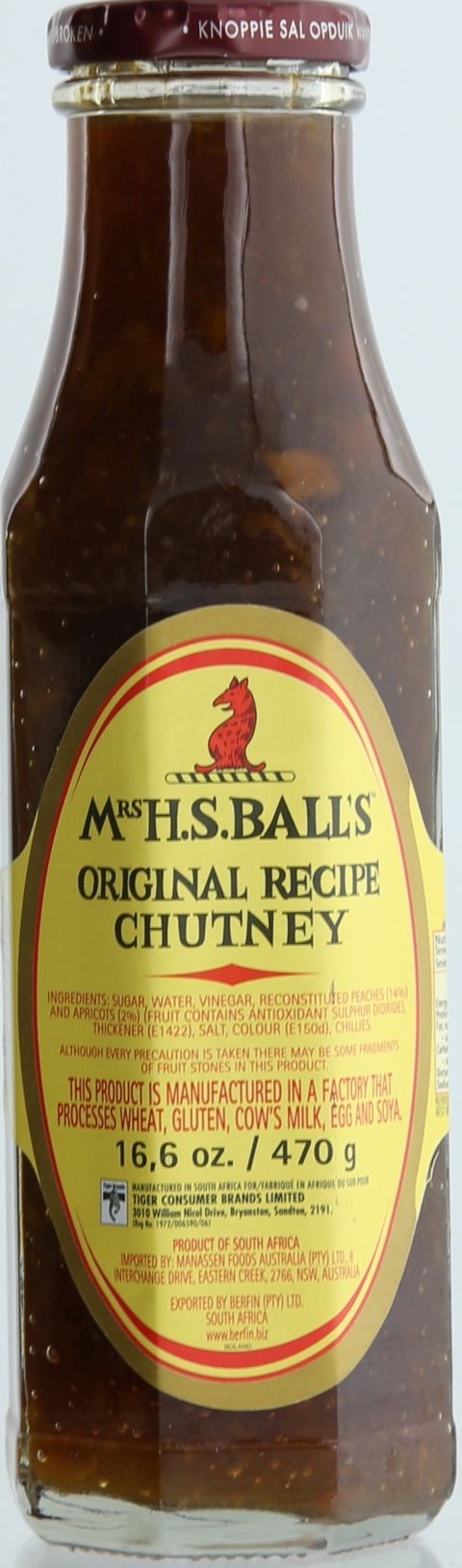 Mrs. H. S Balls Original Recipe Chutney 470g