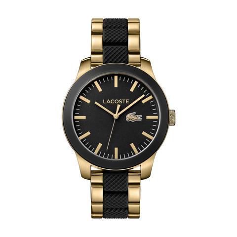 lacoste mens watch black