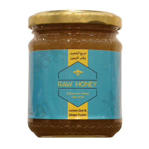 Raw Honey Lemon Zest & Ginger Fusion 250g