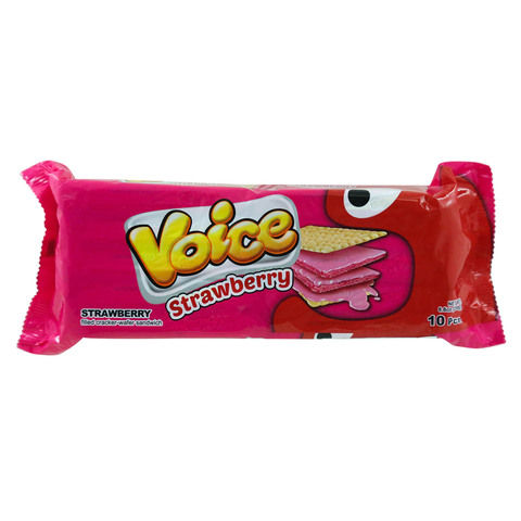 Voice Strawberry Filled Cracker Wafer Sandwich 250g