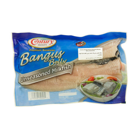 Century Premium Boneless Bangus Belly Unseasoned Milkfish 400g