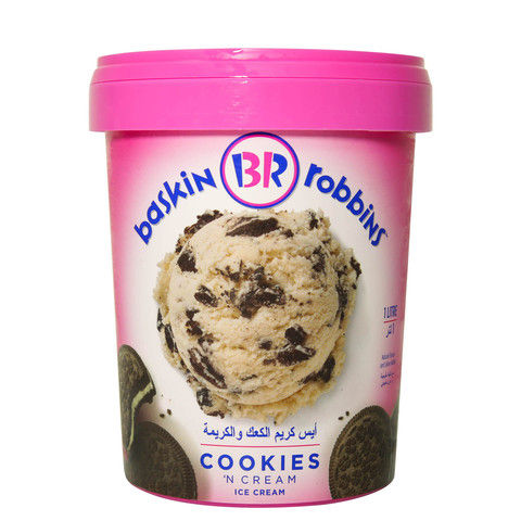 Baskin Robins Cookies 'N' Cream Ice Cream 1L
