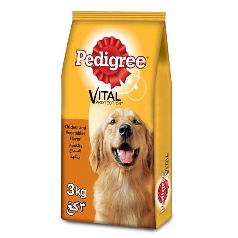 PEDIGREE® Chicken & Vegetables Dry Dog Food Adult 3kg