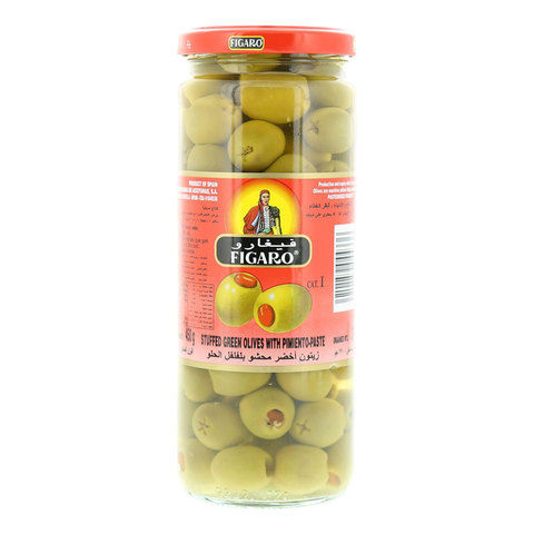 Figaro Stuffed Green Olives with Pimiento Paste 450g