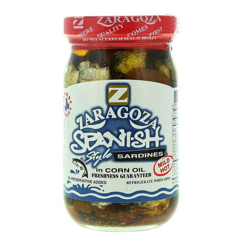 Zaragoza Spanish Style Sardines in Corn Oil Mild Hot 220g