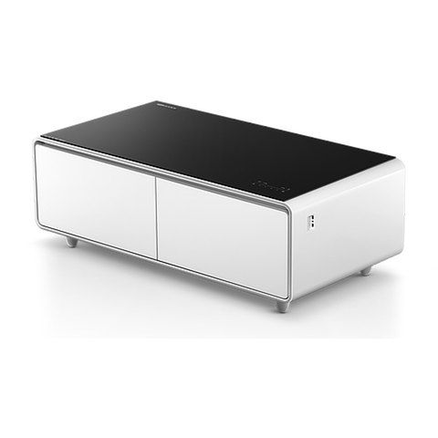 Yamada Smart Coffee Table Minibar with Smart Bluetooth Music System- White