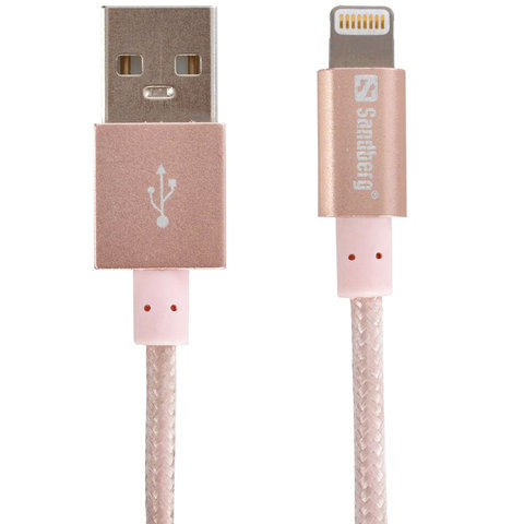 Sandberg Excellence Lightning 1m Rose Gold