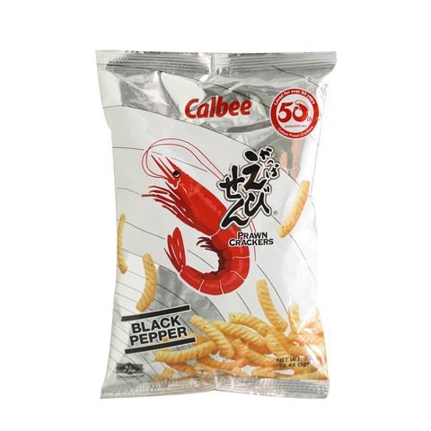 Calbee Prawn Crackers Black Pepper 70g