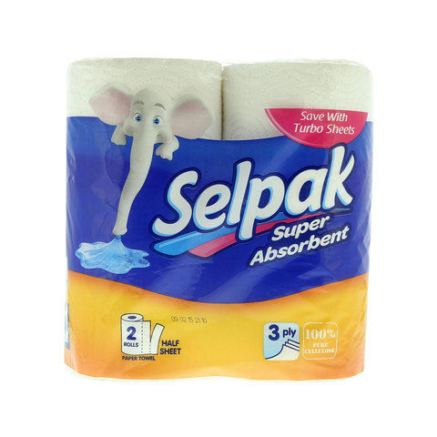 Selpak Super Absorbent Paper Towel 2 Rolls