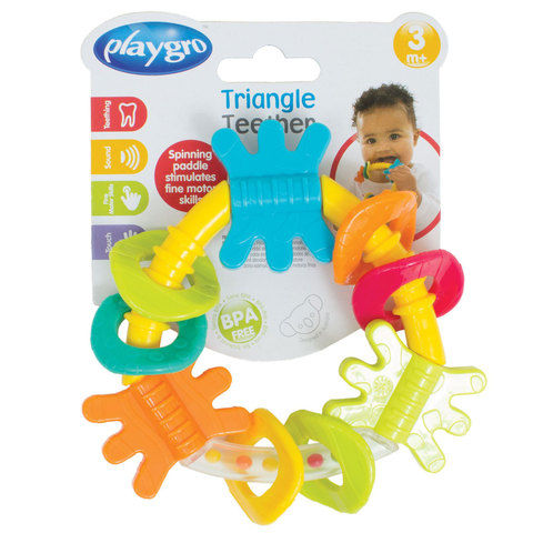 Playgro Triangle Teether Rattle