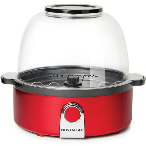 Nostalgia Retro Series Stir Popcorn Maker, 650W, Red, SP240RR