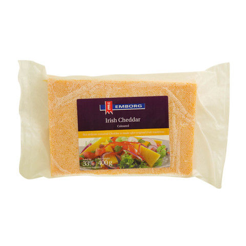 Emborg Irish Cheddar Coloured 400g