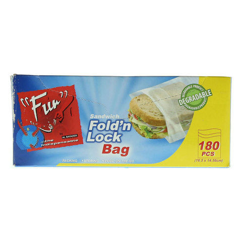 Fun Fold'N Lock Sandwich Bag (16.5 X 14.56Cm)