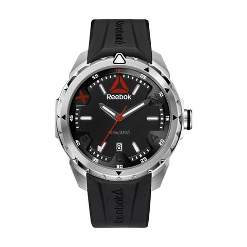 reebok black white analog watch