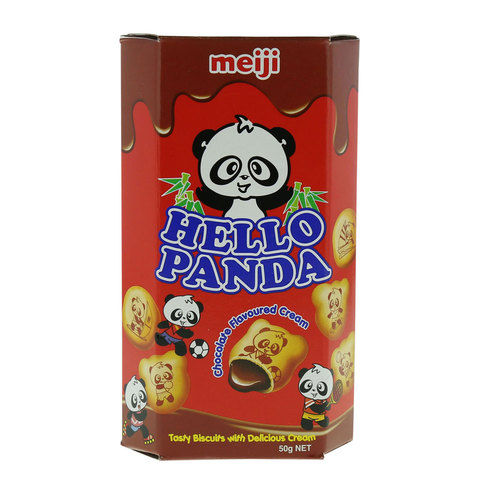 Meji Hello Panda Fun Filled Biscuits Treats 50g