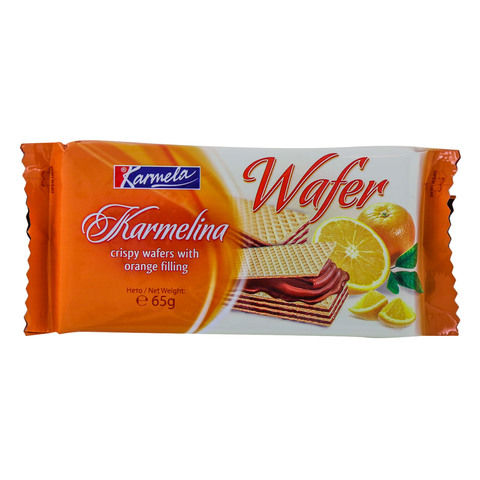 Karmela Karmelina Crispy Wafers With Orange Filling 65g