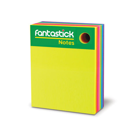 Fantastick Stick note 3X4"7Color Fluor