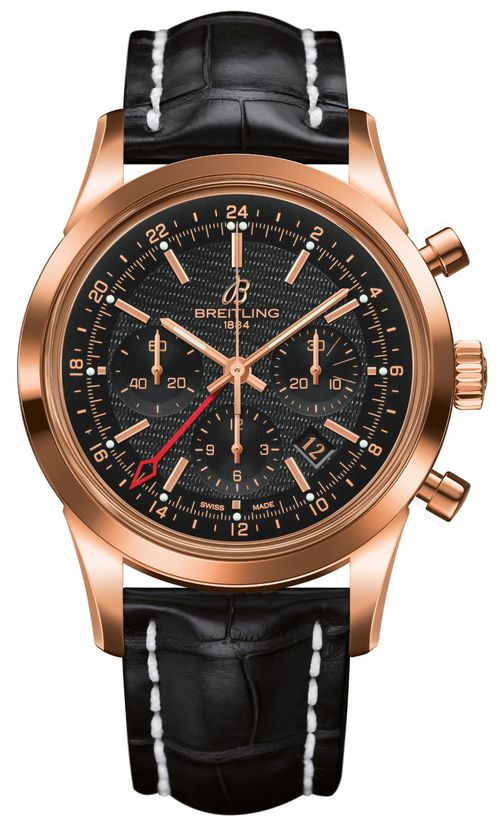 Breitling Watch Transocean Chronograph GMT Red Gold Limited Edition