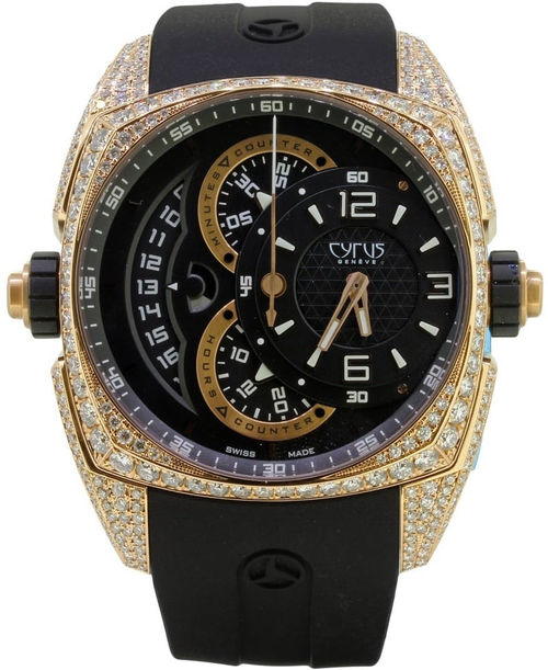 Cyrus Watch Klepcys Chronograph Gold And Diamond Limited Edition