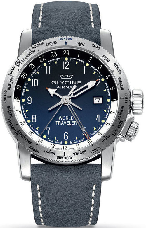 Glycine Watch Airman World Traveler