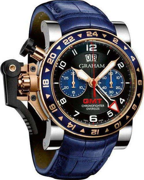 Graham Geo The Moon Tourbillon Blue Dial Men's Limited Edition Watch  2GGAW.U01B - Watches, Geo The Moon - Jomashop