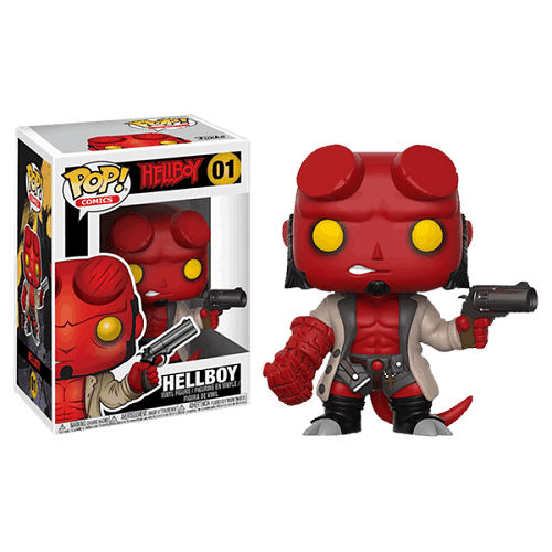 Funko POP Hellboy S1: Hellboy w/Jacket & No Horns w/chase