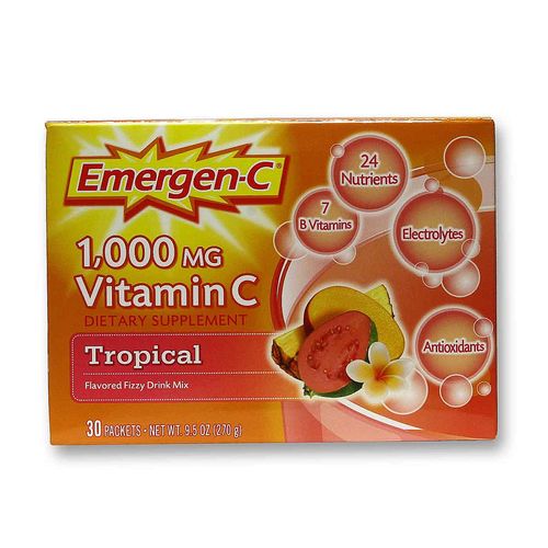 Alacer Emergen-C  C Tropical - 1,000 mg - 30 Packets
