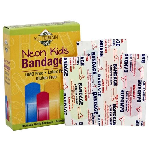 All Terrain Neon Kids Bandages Assorted - 20 Bandages