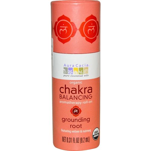 Aura Cacia Aromatherapy Roll-On Chakra Balancing - Grounding Root - .31 oz