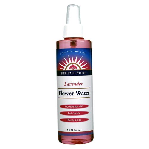 Heritage Products Lavender Flower Water with Atomizer Lavender - 8 fl oz