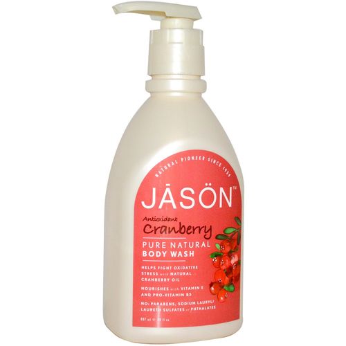 Jason Natural Cosmetics Satin Shower Body Wash Cranberry - 30 fl oz