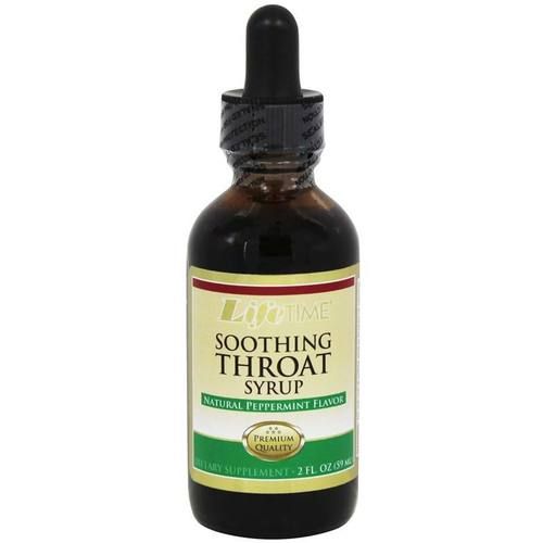 LifeTime Soothing Throat  Natural Peppermint Flavor - 2 oz