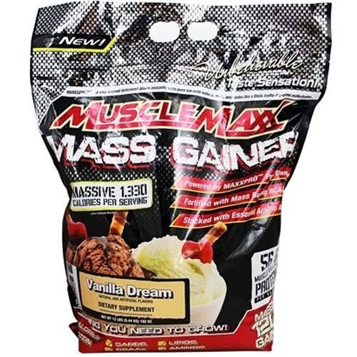 MuscleMaxx Mass Gainer Vanilla Dream - 12 lbs