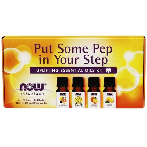 Now Foods Essential Oil Kit Put Some Pep in Your Step - Uplifting - 1 kit